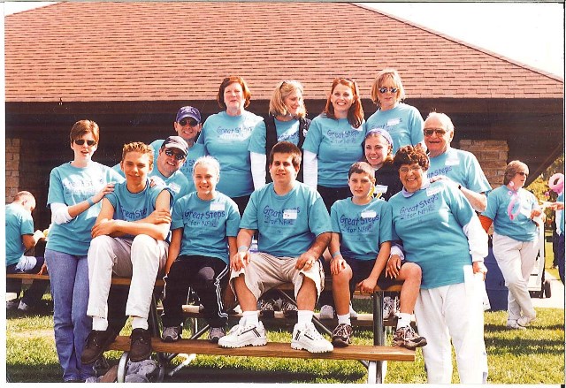 Tim's Gang at our Inaugural Great Steps 4NF walk in Naperville, IL.