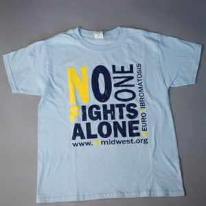 No One Fights Alone (Light Blue -  Adult and Kid Sizes)