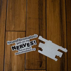 “Neurofibromatosis Gets on My Nerves” Sticker - Black Ink